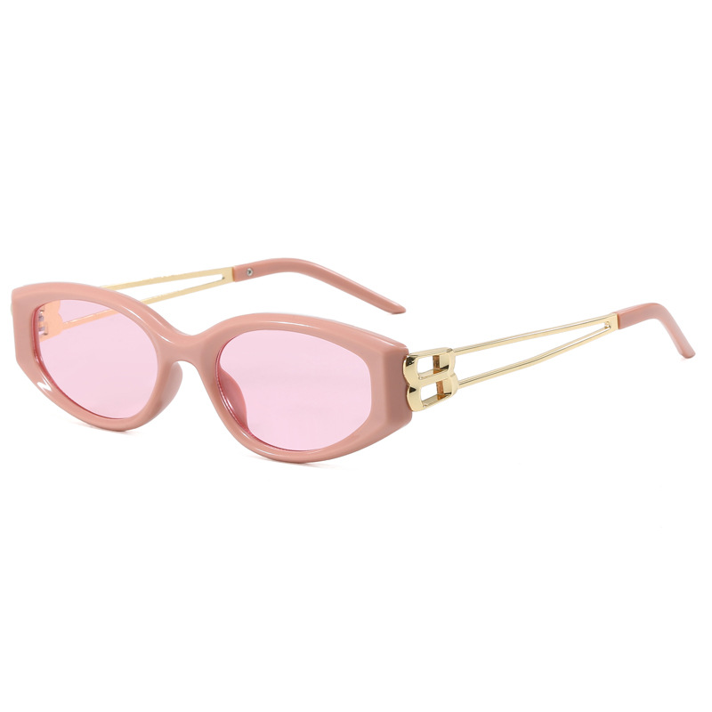 Metal Claw Shaped Temple Wire Sunglasses for Men And Women Outdoor Stylish Versatile New Fashion round Frame UV400 Protection_voghion.com