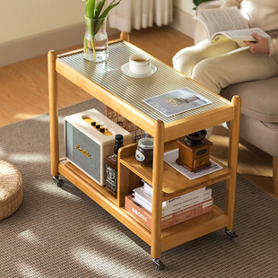 Sofa Side Table Tea Table Coffee Table Household Movable Sofa Side Table Tea Side Cabinet Small Table Simple Set Physical Set