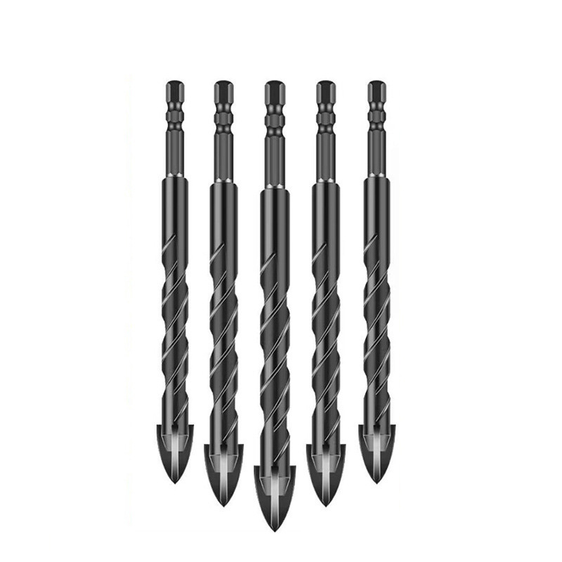 Hexagonal Tapered Cross Drill Bit for Electric Drill, Tap Drill Bit, Hard Alloy Hexagonal Threaded Cross Drill Bit