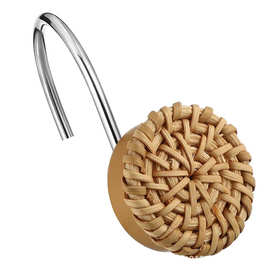 工厂批发亚马逊SHEIN 跨境热销品情人节水晶钻石心形浴帘窗帘挂钩