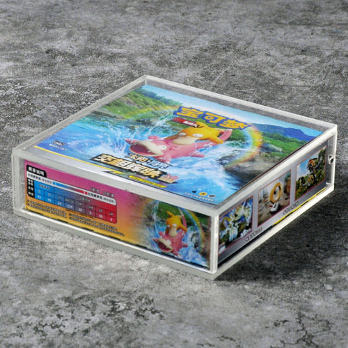 Pokémon Acrylic Display Box Card Box Card Box Brick Simple Storage Box Protection Box Collection Box Dust Cover