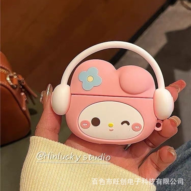 Airpods 4 generación cubierta de auriculares bluetooth nueva caricatura encantadora silicona cubierta de auriculares bluetooth