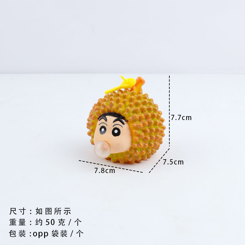 Lápiz de durian pequeño novato escupir serie de burbujas muñecas alrededor de la moda juegan adornos pellizcantes muñecas le adornos de ojos explosivos