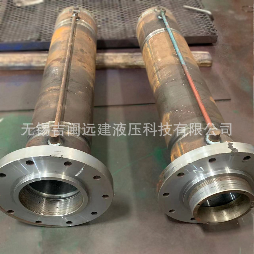 50吨前法兰双向油顶单向实力系统大吨位高压电动升降液压液压缸