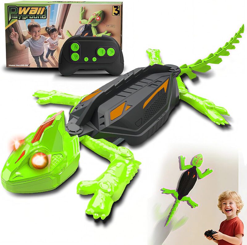 Cross-Border Popular Lizard Wall Climbing Car Gecko Cockroach Spider Wall Climbing Car Children's Toy Charging Remote Control Prank Funny