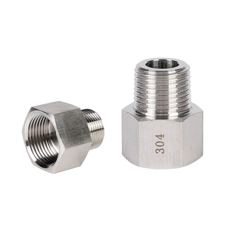 Adaptador de alambre directo interno y externo 304 acero inoxidable espesado manómetro de alta presión intercambio de cabeza de conversión de alambre interno y externo