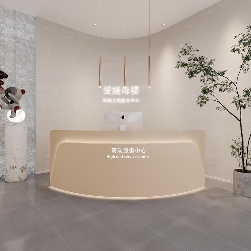 美容室半円弧レジアートダンススクールフロントデスク衣料品店塗装フロントデスク|undefined