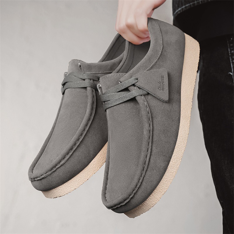2026 Spring/Summer Suede Snail Shoes Internet Hot Trend Soft Sole Casual Leather Slip-On Loafers Men's Shoes 2026 Spring/Summer Suede Snail Shoes Internet Hot Trend Soft Sole Casual Leather Slip-On Loafers Men's Shoes
