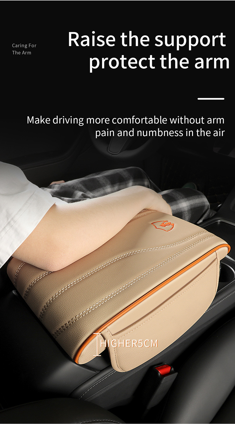 Car Armrest Box Pad Universal Storage Bag Car Phone Pocket