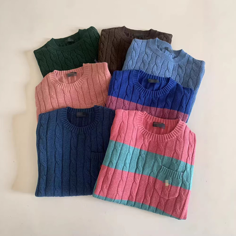 Classic Cable Knit Short-Sleeve Cotton Wool Pullover with Coarse Cable Embroidery, Simple Casual Style, Solid Color + Striped Shirt Classic Cable Knit Short-Sleeve Cotton Wool Pullover with Coarse Cable Embroidery, Simple Casual Style, Solid Color + Striped Shirt