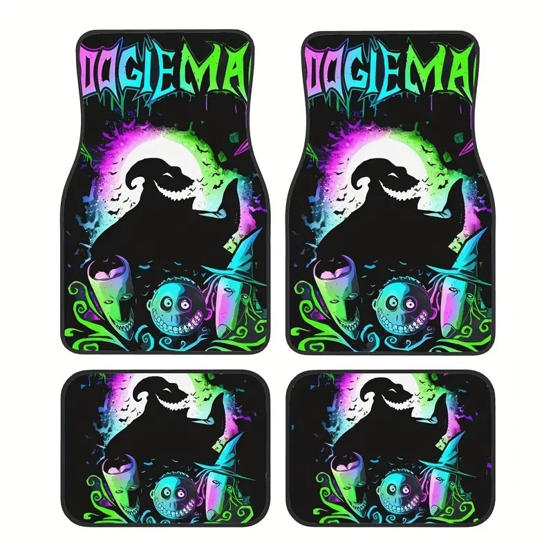 Cross-Border Temu Car Floor Mats, Stain-Resistant and Easy to Care For, Four-Piece Set of Non-Slip Mats, Retro Nordic Style Soft Diatom Mud Floor Mats