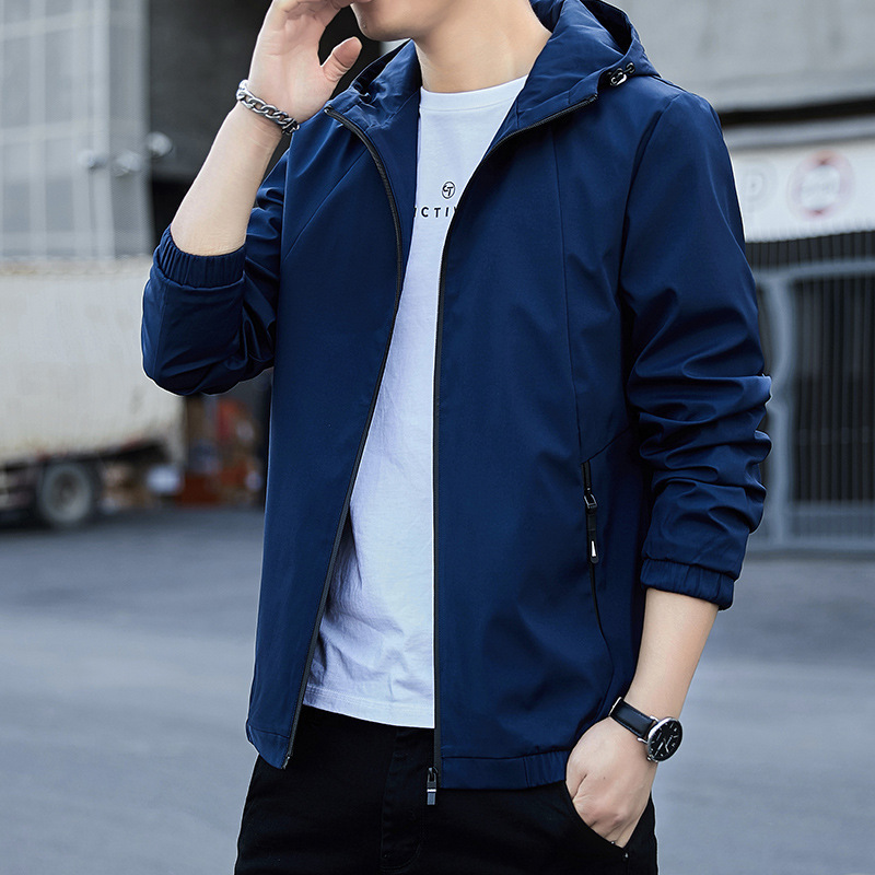 Men's Clothing spring new style workwear jacket men's spring casual autumn hooded jacket_ecoleips.com