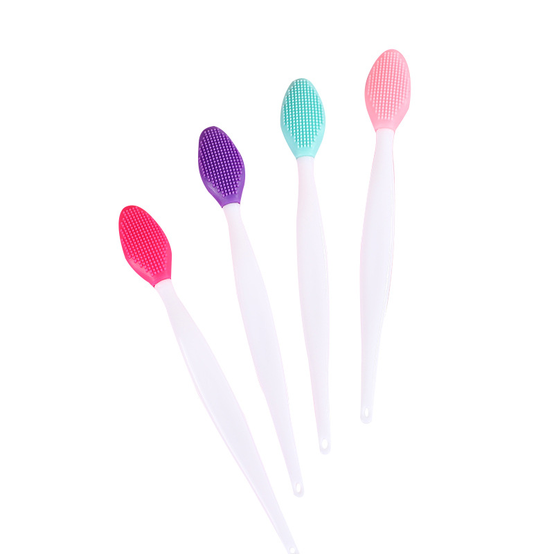 Cepillo de lavado nasal cepillo de espinillas cepillo de limpieza facial de doble cara TPE herramienta de belleza exfoliante de limpieza de espinillas multifuncional