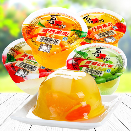 Xililang 200g Fruit Jelly Grape Apple Honey Citrus Peach Peach Assorted Fruit Jelly Manufacturer Supply Wholesale