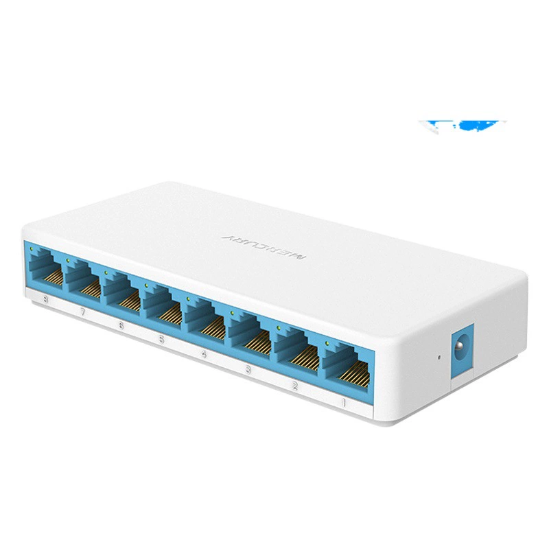 MERCURY SG108C 8-портовый полностью гигабитный Ethernet Пластиковый корпус для домашнего мониторинга Wi-Fi 100-мегабитный коммутатор