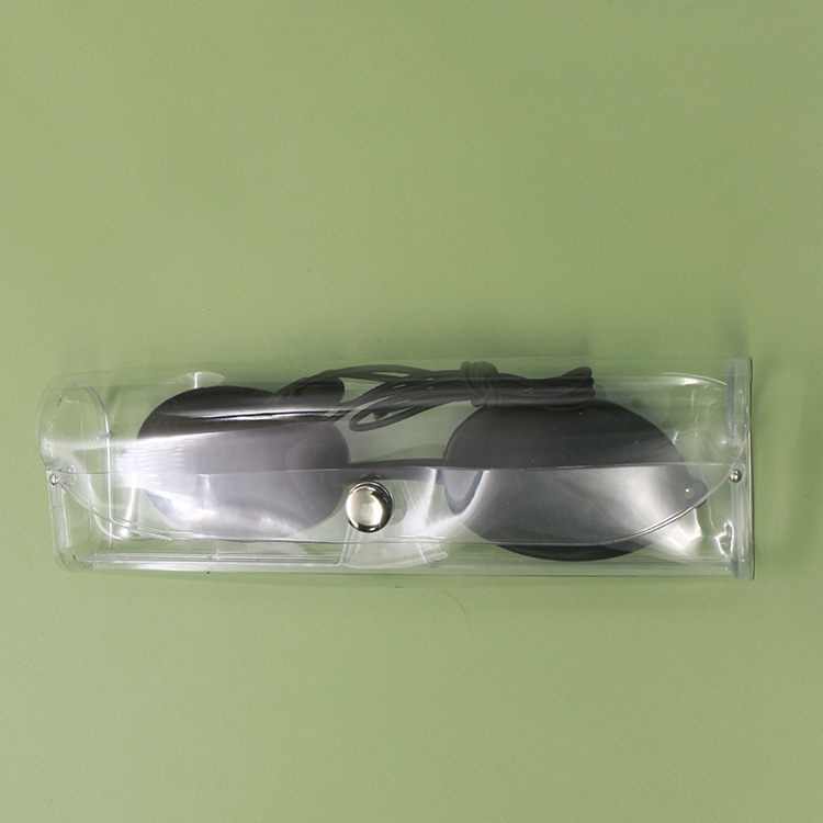 눈 보호대 대형 검정색 + 투명 상자