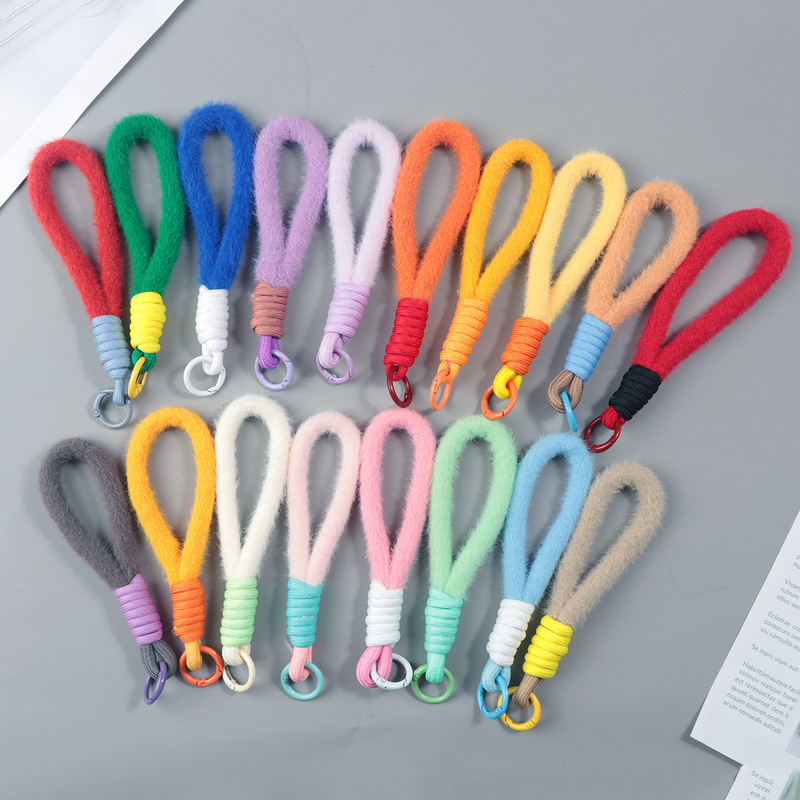 New Color Plush Mobile Phone Short Rope Doll Pendant Keychain Bag Mobile Phone Shell Hanging Accessories Factory New Color Plush Mobile Phone Short Rope Doll Pendant Keychain Bag Mobile Phone Shell Hanging Accessories Factory