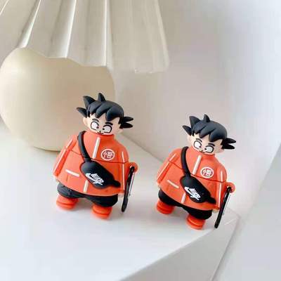 潮牌卡通背包龙珠悟空AirPods1/2代保护套Pro3代无线蓝牙耳机壳