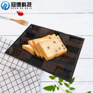 Cross-Border Silicone Breathable Cut Out Bread Mold Food Grade Fiberglass Non-Stick Biscuit Cake Baking Breathable Silicone
