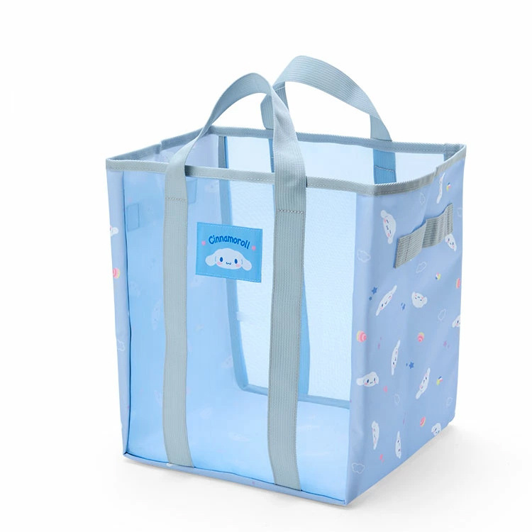 Japanese transparent mesh handbag cartoon casual outing small bag beach bag work bag Japanese transparent mesh handbag cartoon casual outing small bag beach bag work bag
