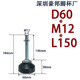Nylon fixed D60 * M12 * L150 galvanized screw