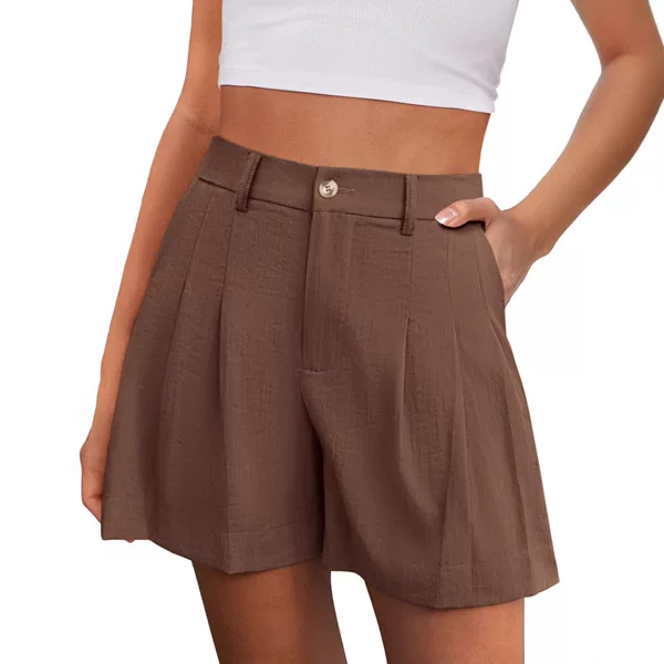 Amazon European and American Cross-Border New 2026 Spring and Summer Urban Style Women's High-Waisted Casual Shorts
