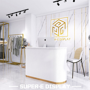 Clothing store floor display shelf Island shelf commercial shelf women's display shelf whole store design clothing display shelf