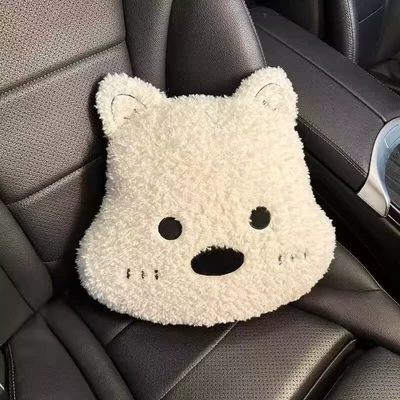 Cartoon West Highland Cushion Headrest - west-highland-white-one-pillow