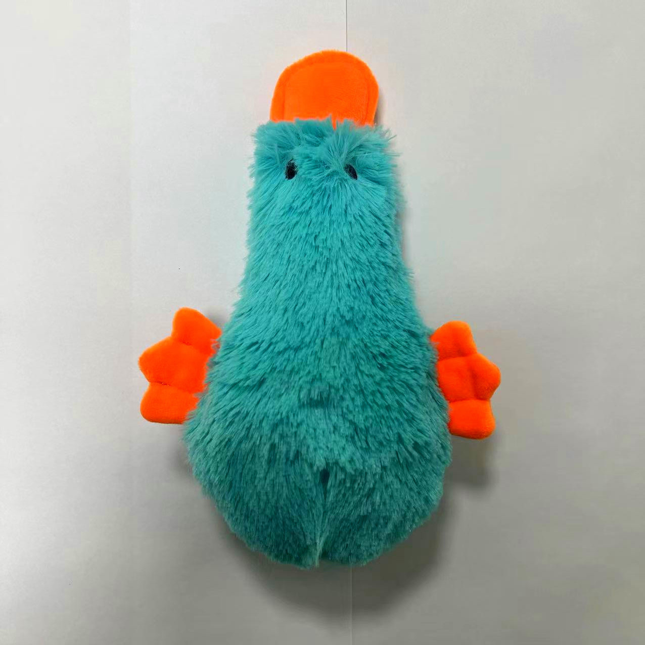 파란색 봉제 오리