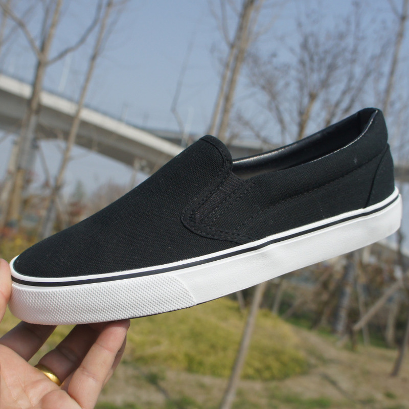 Qingdao Double Star Men's and Women's Work Shoes Slip-on Canvas Shoes Lightweight Non-slip Work Shoes