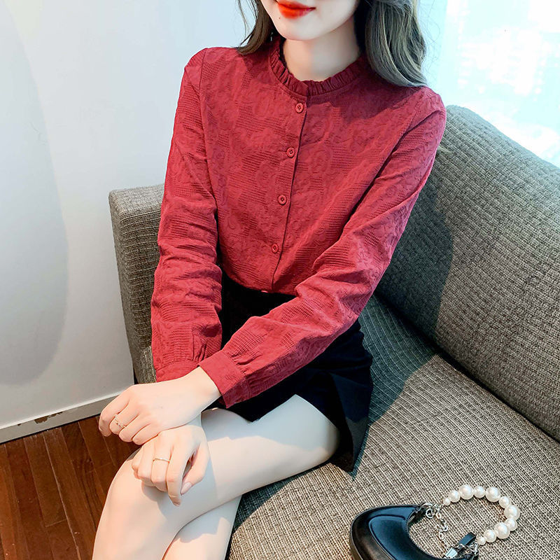 立领雪纺衬衫打底衫春秋装2025年秋冬女新款长袖时尚洋气内搭上衣|undefined