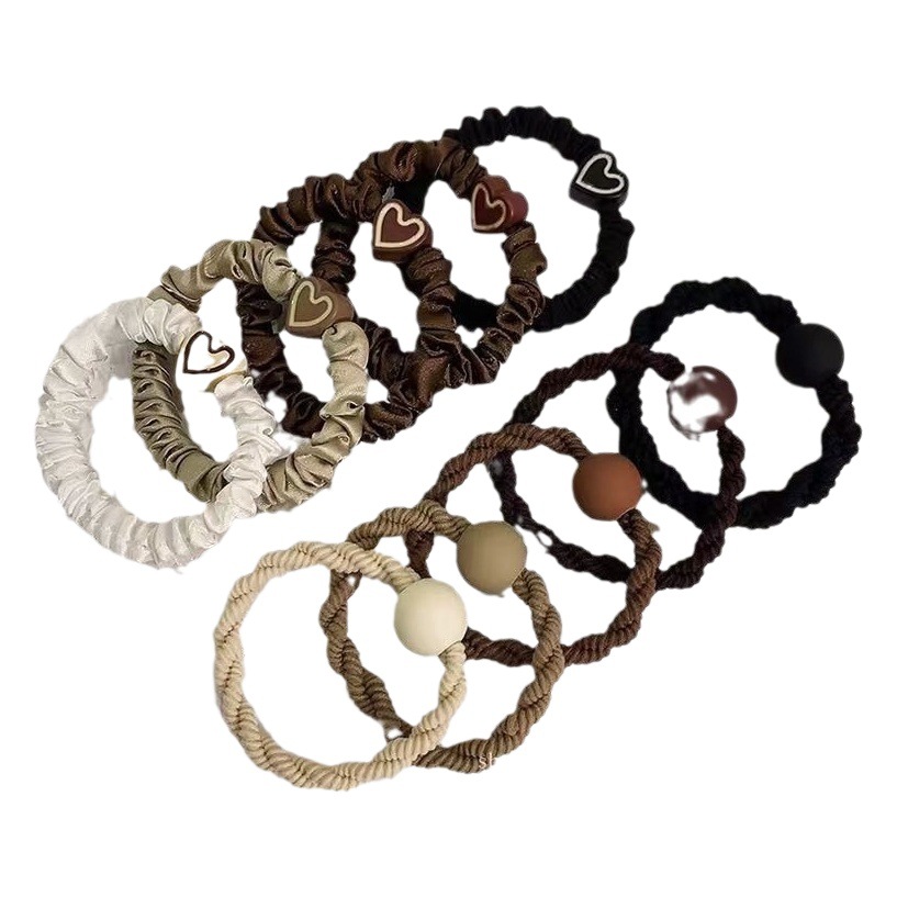 Alta elástica banda de goma duradera de las mujeres temperamento simple alta Cola de Caballo corbata cuerda de pelo alto sentido 2023 nueva cuerda de pelo