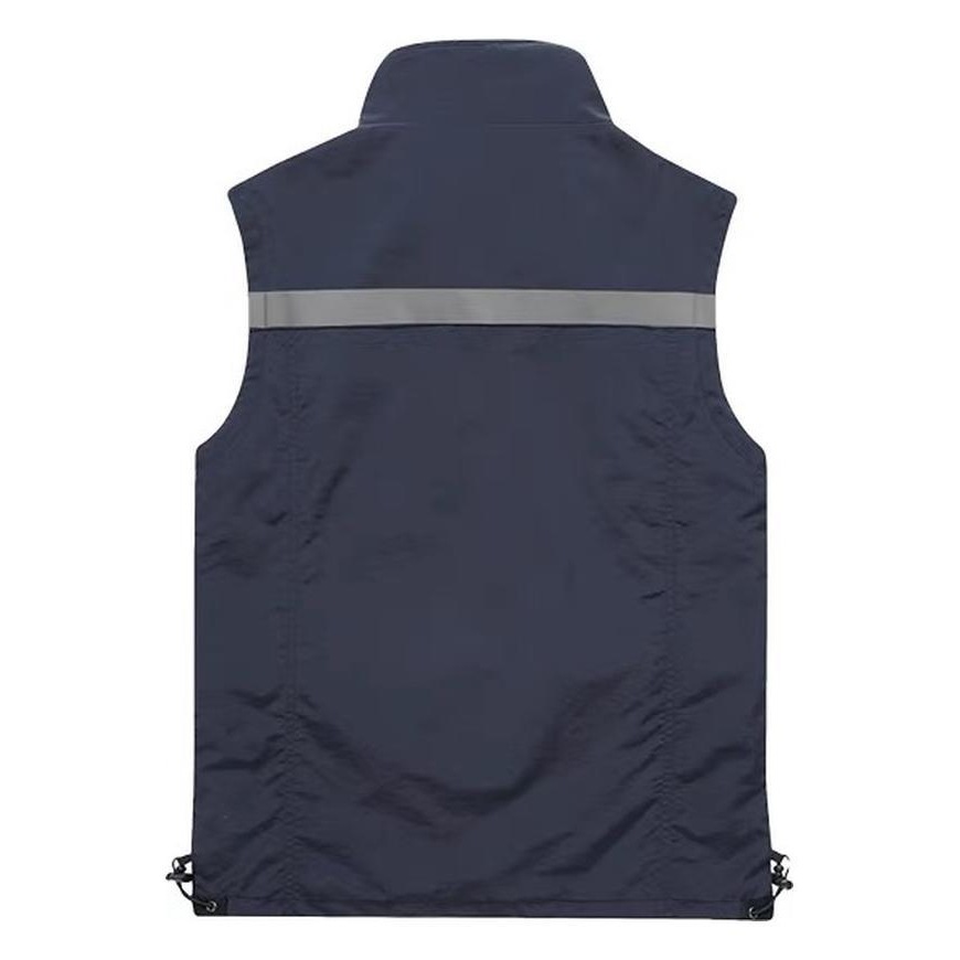 Rescate de emergencia chaleco logotipo de impresión de rejilla reflector camiseta publicitaria de servicio público al por mayor