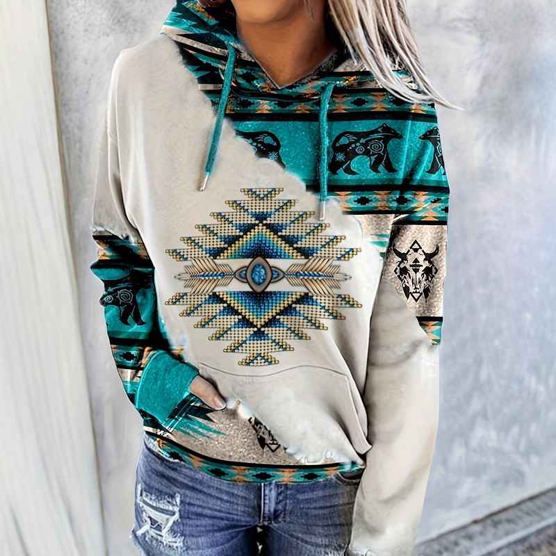 Cross-Border Hot-Selling Products from Bohemian, Aztec, Western Ethnic Style Sources: Women's Hoodies