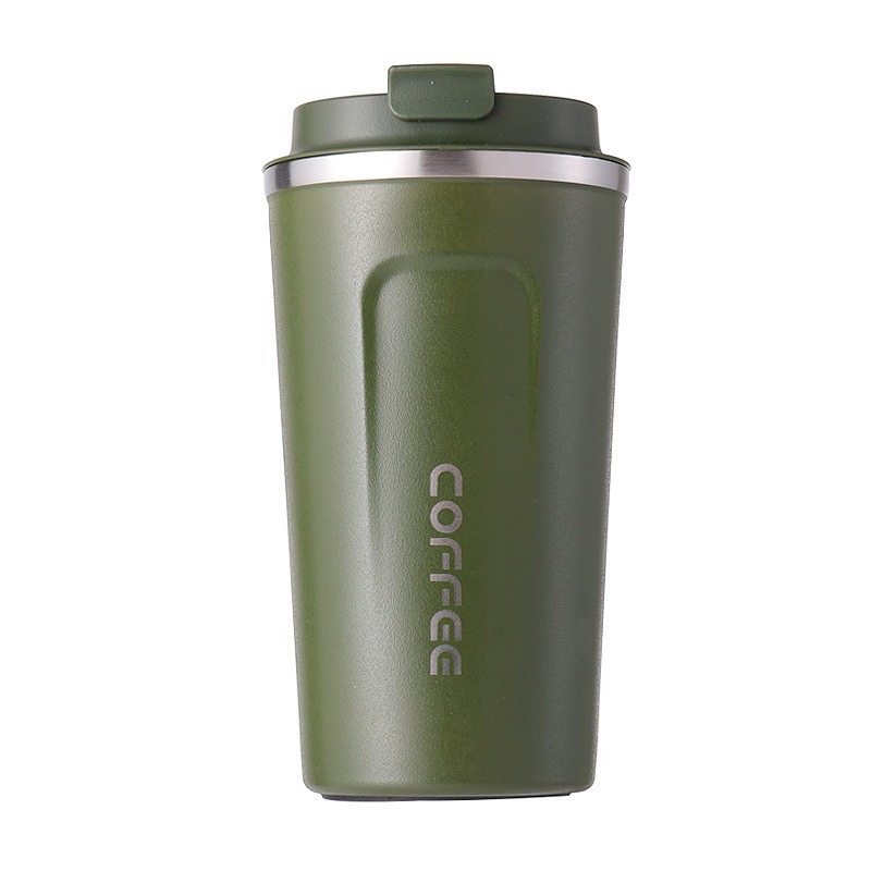 Taza de café de segunda generación de automóvil simple vacío doméstico 304 taza de aislamiento térmico de acero inoxidable portátil a prueba de fugas taza de mano gruesa