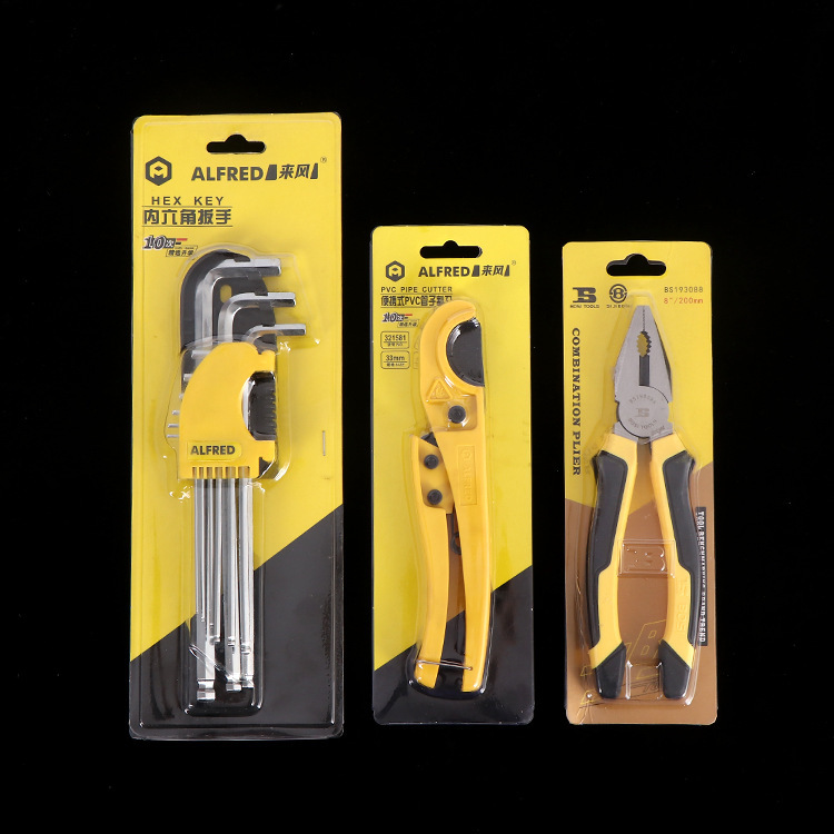 Customized Disposable Transparent Bubble Shell Folding Edge Card Blister Packaging Hardware Accessories Pvc Blister Packaging Box Wholesale