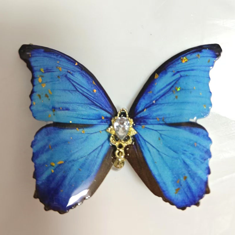 DIY Acrylic Custom-Made Butterfly Keychains, Hair Clips, Fridge Magnets, Necklaces, Etc