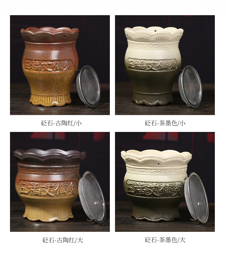 Ceramic Fire Dragon Cupping Jar Moxibustion Warmer for Home Spa Massage Therapy 700g in use