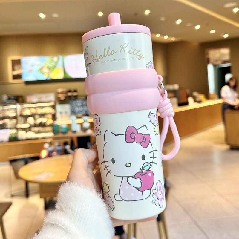 三丽鸥大容量保温杯2025新款冰霸杯高颜值吸管泡茶水杯子生日礼物|undefined
