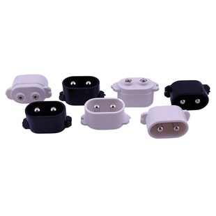 Ac Socket Small Figure-Eight Socket Shaver Tail Power Socket Oval Two-Core Socket Small Figure-Eight Socket