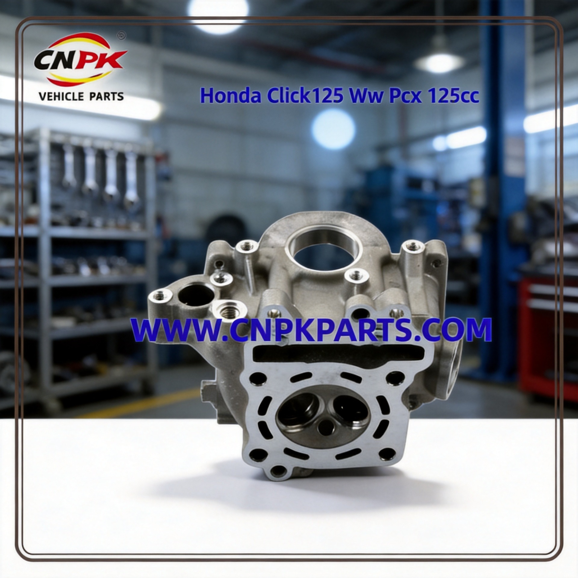 Click125 engine cylinder head assembly, 125cc scooter repair and replacement parts, for cross-border export