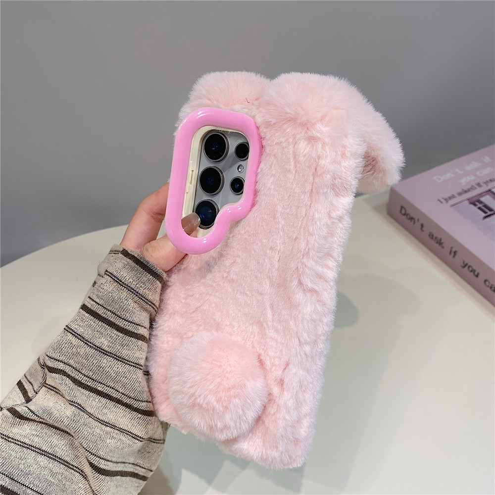 Flauschige Hasen Handyhülle Für Samsung Galaxy S Und A Serie_voghion.com