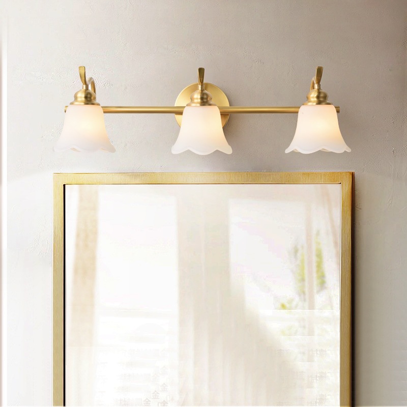 Copper front headlights for mirror