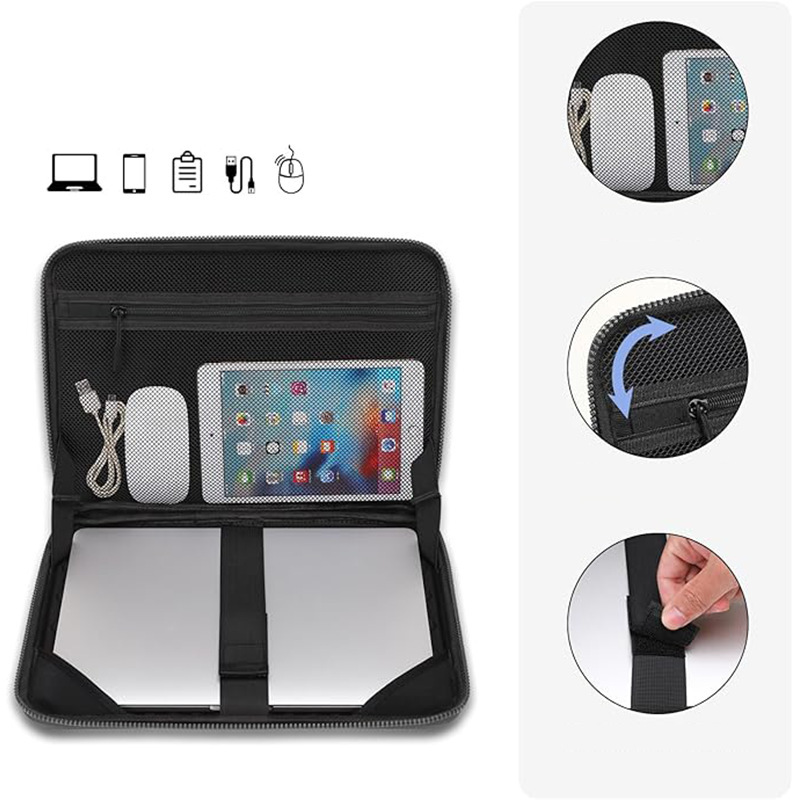 13inch Laptop Hard Case Bag Eva Handheld Laptop Bag Multifunctional 13.3inch Apple Dell Shockproof Bag