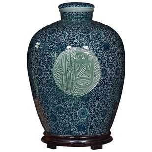 Household Ceramic Wine Jar Ksitigarbha 5/10/20/ 25kg Jingdezhen Retro Wine Jar Weidong Weidong