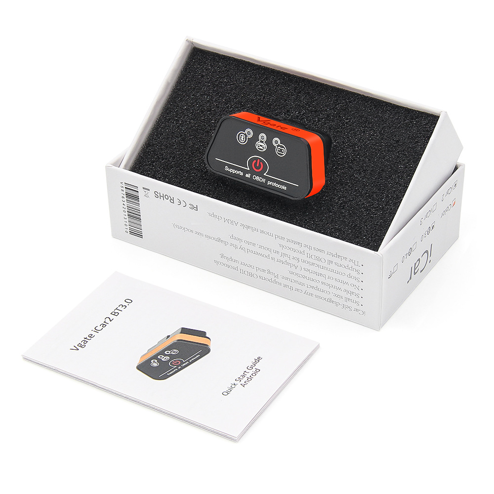Icar 2 Obd2 Bluetooth 3.0 Car Android Fault Code Reader and Eraser Diagnostic Tool Engine Detection