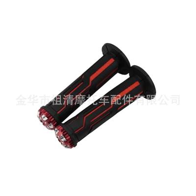 Motorcycle handlebar cover modified CNC aluminum alloy handlebar CB300R Huanglong 300CNC scooter universal cross-border (Motorcycle Handle Cover) - black-red