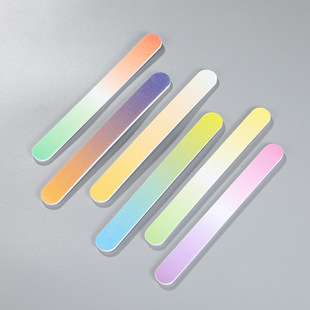 Gradient color nail file nail rubbing strip mini frosted polishing nail file double-sided nail rubbing strip wholesale
