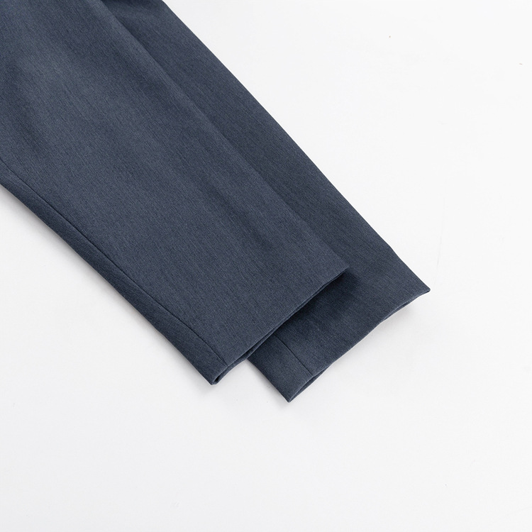 Women Clothing Spring High Sense Collared Waist Tight Blazer Casual Trousers Suit Suit