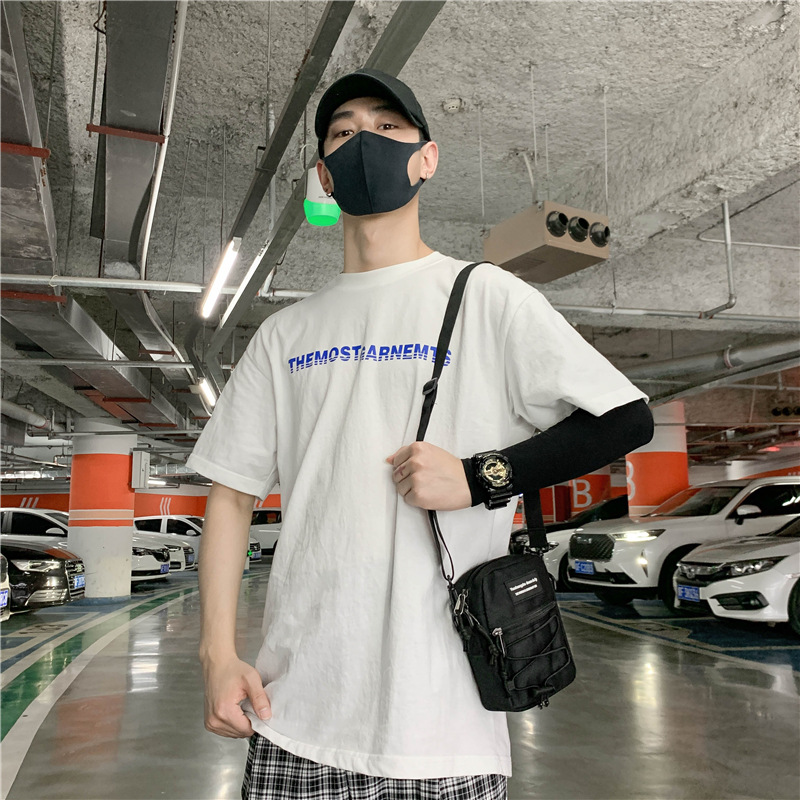 67g Weight Zipper Closure Type Single Shoulder Strap Strap Type Crossbody Bag Bags Type Nylon Material Letter Pattern Streetwear Style Square Shape Khaki, Light Grey, White, Black Color Small Size Small Nylon Letter Streetwear Square Zipper Crossbody Bag 38